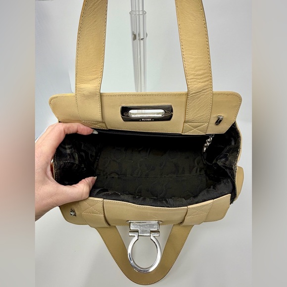 Salvatore Ferragamo Tan Top Handle Bag - PROJECT - Picture 11 of 14
